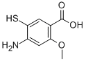 CAS 登录号：59168-57-9， 4-氨基-2-甲氧基-5-巯基苯甲酸