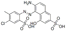 CAS 登录号：59223-29-9， 6-氨基-5-[(4-氯-5-甲基-2-磺基苯基)偶氮]-4-羟基-2-萘磺酸