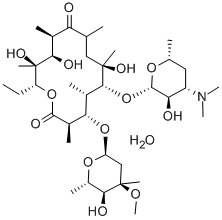 CAS 登录号：59319-72-1， 红霉素 A 二水合物