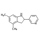 CAS#: 593232-98-5, 4,6-Dimethyl-2-(3-Pyridinyl)Indoline