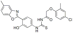 CAS#: 593238-74-5, 2-(4-Chloro-2-Methylphenoxy)-N-[[[3-Hydroxy-4-(5-Methyl-2-Benzoxazolyl)Phenyl]Amino]Thioxomethyl]-Acetamide