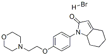 CAS#: 59377-74-1, 1,4,5,6,7,7alpha-Hexahydro-1-[4-(2-Morpholinoethoxy)Phenyl]-2H-Indol-2-One Monohydrobromide
