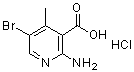 CAS 登录号：59414-89-0， 2-氨基-5-溴-4-甲基烟酸盐酸盐