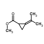 CAS 登录号：59456-35-8， 甲基2-异亚丙基环丙烷羧酸酯