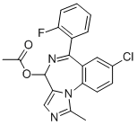 CAS#: 59468-84-7, 4-Acetoxy-8-Chloro-6-(2-Fluorophenyl)-1-Methyl-4H-Imidazo[1,5-a][1,4]Benzodiazepine