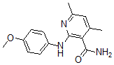 CAS#: 5947-50-2, 2-[(4-Methoxyphenyl)amino]-4,6-dimethylpyridine-3-carboxamide