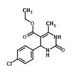 CAS#: 5948-71-0, Ethyl 4-(4-Chlorophenyl)-6-Methyl-2-Oxo-1,2,3,4-Tetrahydro-5-Pyrimidinecarboxylate