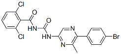 CAS#: 59489-59-7, N-(((5-(4-Bromophenyl)-6-methyl-2-pyrazinyl)amino)carbonyl)-2,6-dichlorobenzamide