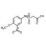 CAS 登录号：595582-47-1， [(4-甲氧基-3-硝基苯基)氨基磺酰基]乙酸