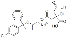 CAS#: 5964-37-4, [2-[1-(4-Chlorophenyl)-1-Phenylethoxy]Propyl]Dimethylammonium Dihydrogen 2-Hydroxypropane-1,2,3-Tricarboxylate