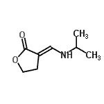 CAS 登录号：596818-32-5， (3E)-3-[(异丙基氨基)亚甲基]二氢-2(3H)-呋喃酮
