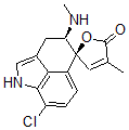 CAS 登录号：59787-46-1， 反式-(+-)-8-氯-3,4-二氢-4'-甲基-4-(苯基氨基)-螺(苯并(cd)吲哚-5(1H),2'(5'H)-呋喃)-5'-酮