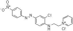 CAS#: 59827-64-4, 1-[2-[[2-Chloro-4-[2-(4-Nitrophenyl)Diazenyl]Phenyl]Amino]Ethyl]-Pyridinium Chloride