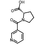 CAS 登录号：59834-37-6， 1-(3-吡啶基羰基)-L-脯氨酸