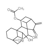 CAS 登录号：59859-99-3， (4R,14R,20R)-11beta-乙酰氧基-18,20-环氧-7alpha,14,20-三羟基贝壳杉-16-烯-15-酮