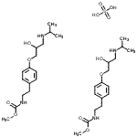 CAS 登录号：59954-01-7， 甲基(2-{4-[2-羟基-3-(异丙基氨基)丙氧基]苯基}乙基)氨基甲酸酯硫酸盐(2:1)