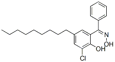 CAS 登录号：59986-55-9， (Z)-(3-氯-2-羟基-5-壬基苯基)苯基甲酮肟
