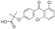 CAS 登录号：60012-97-7， 2-[4-(2,6-二氯苯甲酰基)苯氧基]-2-甲基丙酸