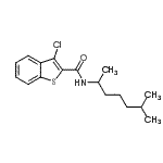 CAS#: 600122-30-3, 3-Chloro-N-(6-methyl-2-heptanyl)-1-benzothiophene-2-carboxamide