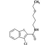 CAS 登录号：600122-41-6， 3-氯-N-(3-乙氧基丙基)-1-苯并噻吩-2-甲酰胺