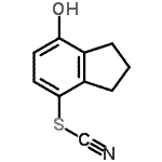 CAS 登录号：600176-67-8， 7-羟基-2,3-二氢-1H-茚-4-基硫氰酸酯