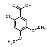 CAS 登录号：60032-95-3， 2-氯-4,5-二甲氧基苯甲酸