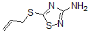 CAS 登录号：60093-12-1， 5-(2-丙烯-1-基硫代)-1,2,4-噻二唑-3-胺