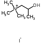 CAS 登录号：60154-19-0， 2-羟基-N,N,N-三甲基-1-丙铵碘化物