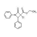 CAS 登录号：60180-65-6， 乙基3-氯-2-氧代-1,4-二苯基-3-吖丁啶羧酸酯