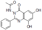 CAS 登录号：60186-46-1， N-(6,8-二羟基-4-氧代-2-苯基-3(4H)-喹唑啉基)-乙酰胺