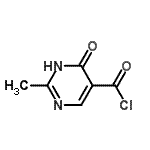 CAS#: 60186-49-4, 2-Methyl-4-Oxo-1,4-Dihydro-5-Pyrimidinecarbonyl Chloride