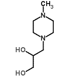 CAS 登录号：60278-93-5， 3-(4-甲基-1-哌嗪基)-1,2-丙烷二醇
