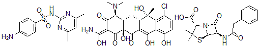 CAS#: 60281-90-5, Chlorotetracycline - penicillin G - sulfamethazine