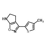 CAS#: 603068-10-6, 3-(4-Methyl-2-thienyl)-5,6-dihydro-4H-pyrrolo[3,2-d][1,2]oxazole