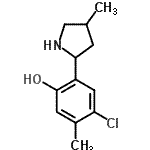 CAS#: 603069-14-3, 4-Chloro-5-methyl-2-(4-methyl-2-pyrrolidinyl)phenol