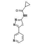 CAS#: 603073-23-0, N-[5-(3-Pyridinyl)-1,3,4-thiadiazol-2-yl]cyclopropanecarboxamide