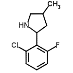 CAS#: 603089-82-3, 2-(2-Chloro-6-fluorophenyl)-4-methylpyrrolidine