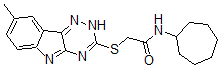 CAS#: 603946-17-4, N-Cycloheptyl-2-[(8-Methyl-2H-1,2,4-Triazino[5,6-b]Indol-3-Yl)Thio]-Acetamide