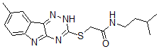 CAS 登录号：603946-35-6， N-(3-甲基丁基)-2-[(8-甲基-2H-1,2,4-三嗪并[5,6-b]吲哚-3-基)硫代]-乙酰胺