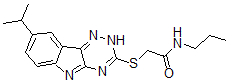 CAS#: 603947-32-6, 2-[[8-(Isopropyl)-2H-1,2,4-Triazino[5,6-b]Indol-3-Yl]Thio]-N-Propyl-Acetamide
