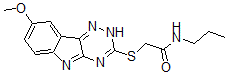 CAS#: 603947-47-3, 2-[(8-Methoxy-2H-1,2,4-Triazino[5,6-b]Indol-3-Yl)Thio]-N-Propyl-Acetamide