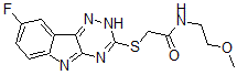 CAS#: 603948-02-3, 2-[(8-Fluoro-2H-1,2,4-Triazino[5,6-b]Indol-3-Yl)Thio]-N-(2-Methoxyethyl)-Acetamide