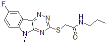 CAS#: 603948-20-5, 2-[(8-Fluoro-5-Methyl-5H-1,2,4-Triazino[5,6-b]Indol-3-Yl)Thio]-N-Propyl-Acetamide