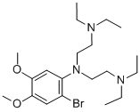 CAS 登录号：6042-36-0， 1,2-二甲氧基-4-(二-二乙基氨基乙基)-氨基-5-溴苯