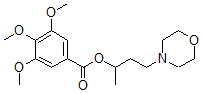 CAS#: 60439-45-4, 1-Methyl-3-Morpholinopropyl 3,4,5-Trimethoxybenzoate