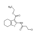 CAS#: 60442-45-7, Ethyl 2-[(3-Chloropropanoyl)Amino]-4,5,6,7-Tetrahydro-1-Benzothiophene-3-Carboxylate