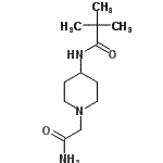 CAS 登录号：604752-95-6， N-[1-(2-氨基-2-氧代乙基)-4-哌啶基]-2,2-二甲基丙酰胺