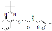 CAS#: 604792-66-7, 2-[[2-(Tert-Butyl)-4-Quinazolinyl]Thio]-N-(5-Methyl-3-Isoxazolyl)-Acetamide