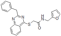 CAS#: 604793-36-4, N-(Furan-2-Ylmethyl)-2-[[2-Benzyl-4-Quinazolinyl]Thio]-Acetamide