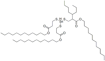 CAS#: 60494-17-9, Dodecyl 5-[[3-(Dodecyloxy)-3-Oxopropyl]Thio]-5-Octyl-9-Oxo-10-Oxa-4,6-Dithia-5-Stannadocosanoate
